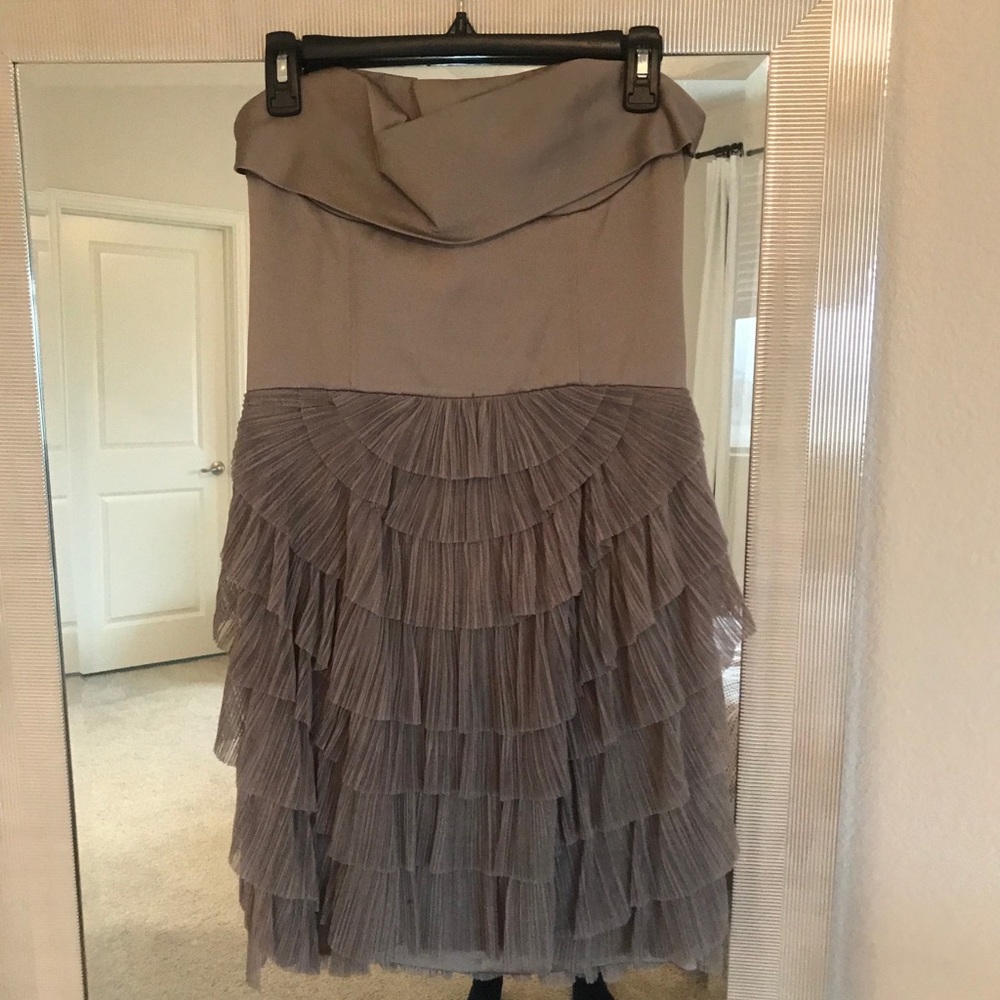Taupe BCBG dress